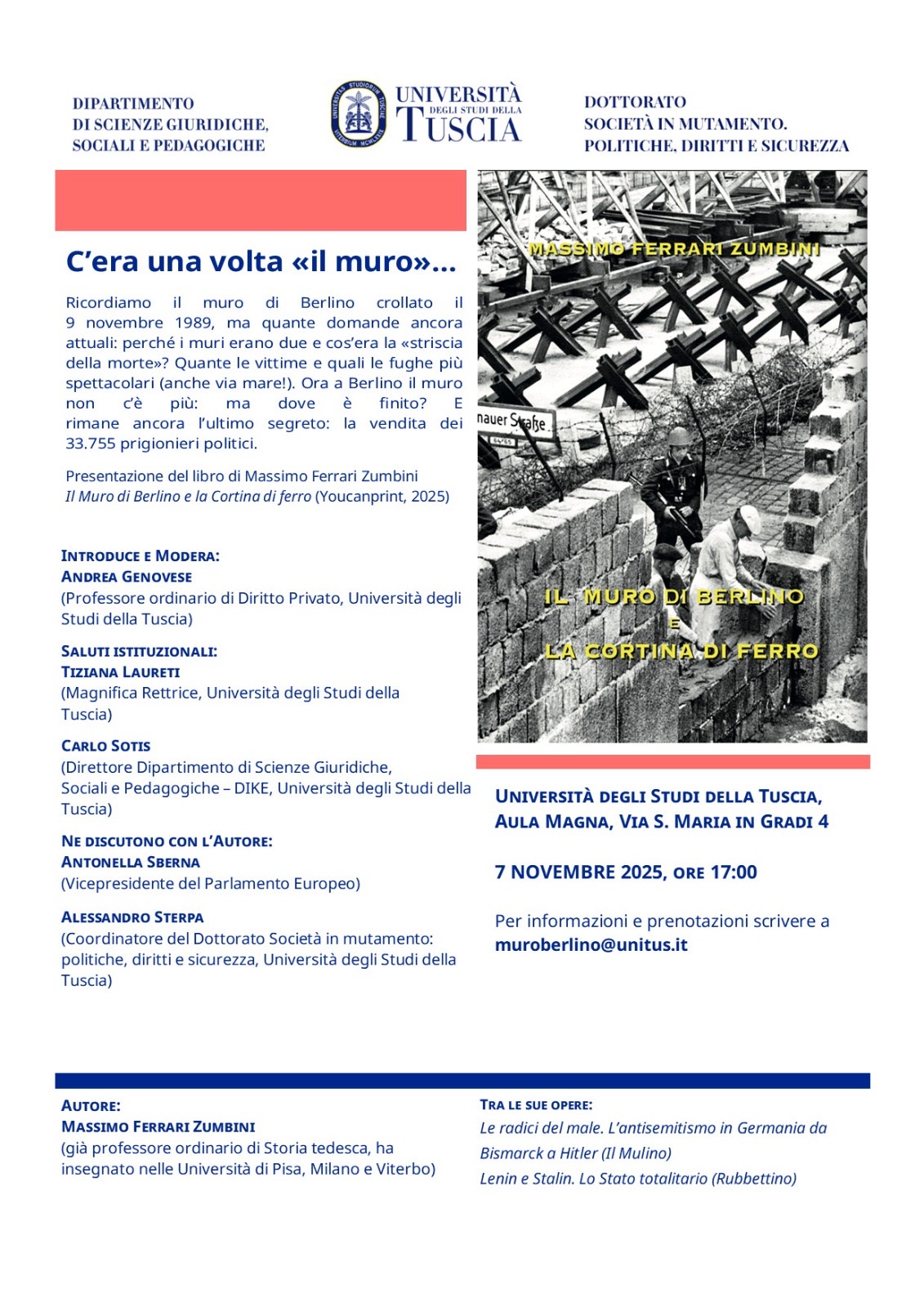 C’era una volta «il muro»…