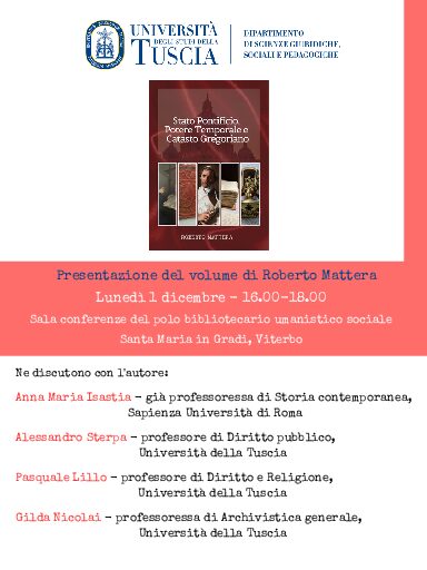 Presentazione del volume di Roberto Mattera