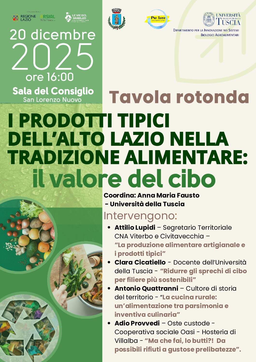 I prodotti tipici dell’altro Lazio nella tradizione alimentare: il valore del cibo